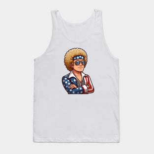 A Whimsical Tribute to American Culture in Cartoon Style T-Shirt Tank Top